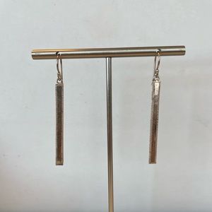 Anna Beck Sterling Silver Smooth Skinny Bar Earrings